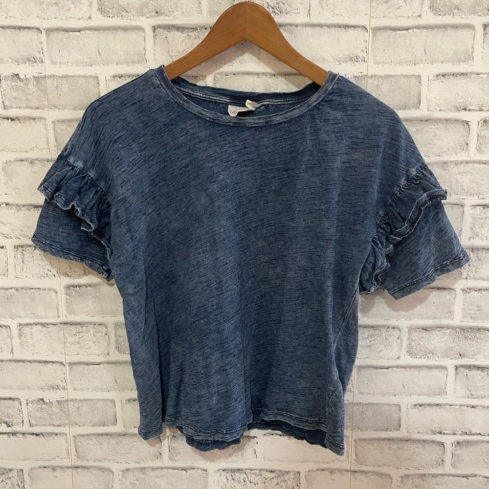 Women’s Universal Thread blue heather layer sleeve 100% cotton t-shirt Medium